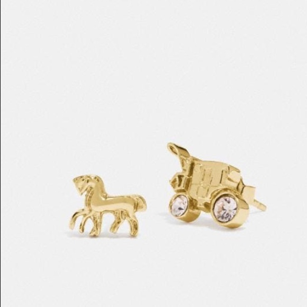 Coach Horse & Carriage Earrings